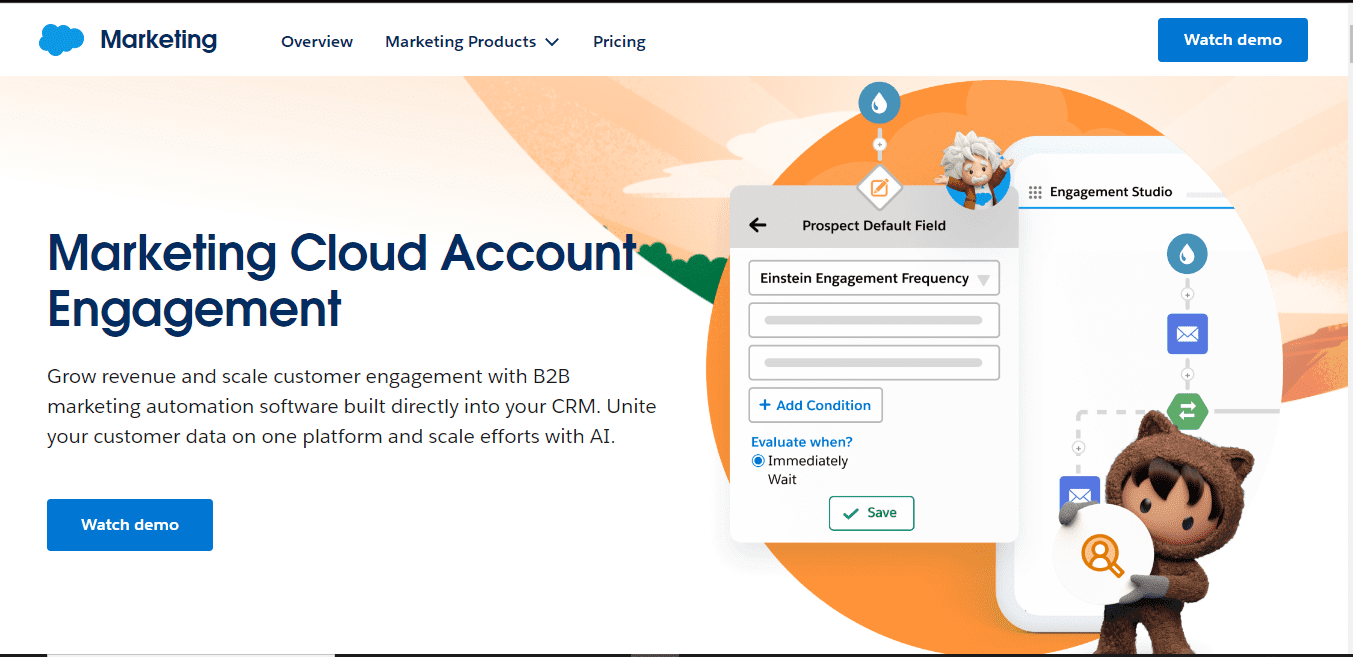 Salesforce integration named pardot