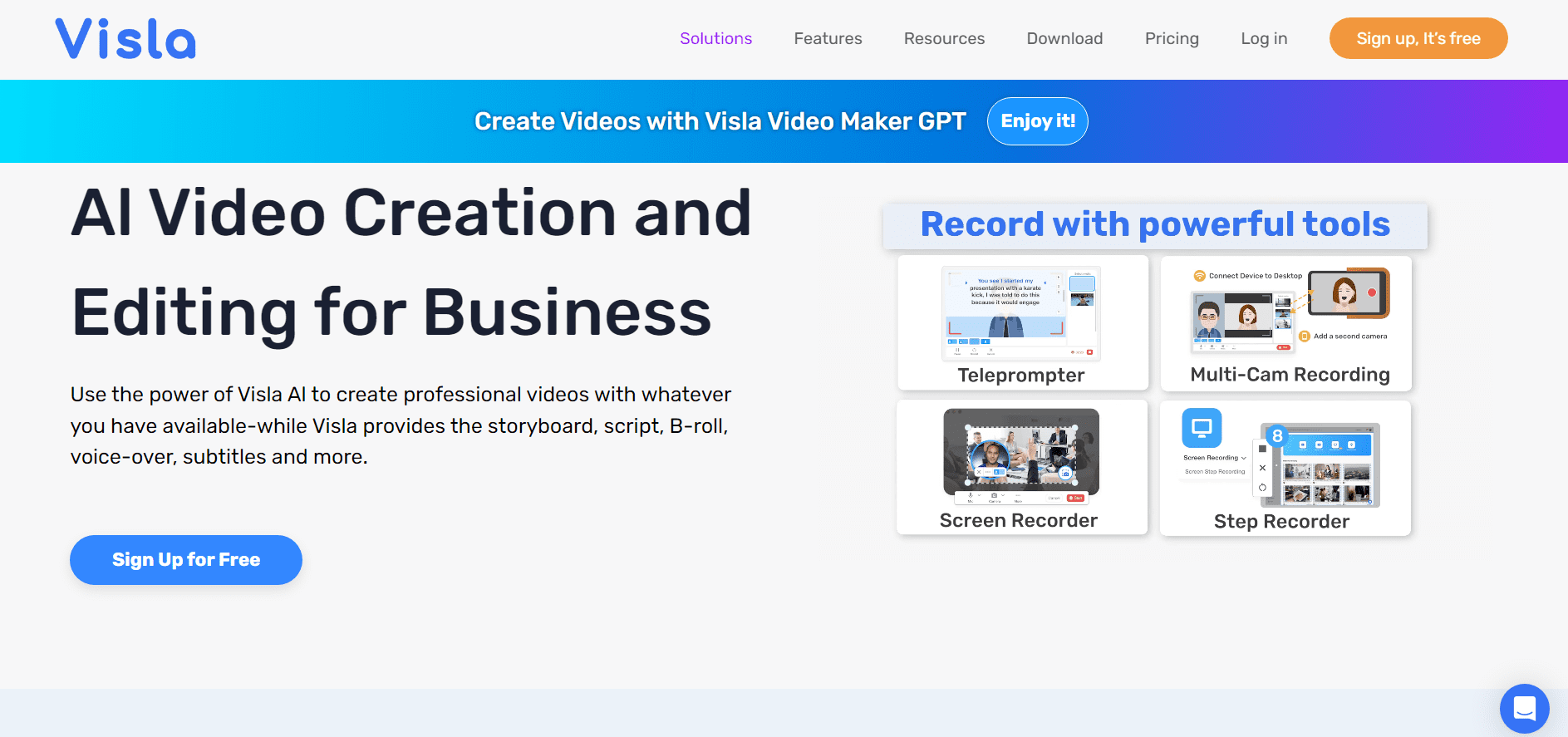 visla.us - Free AI Video editor